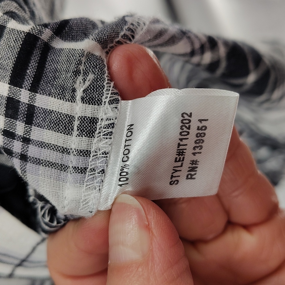 Oddy Plaid Button Down Size Small Medium Oversize… - image 7